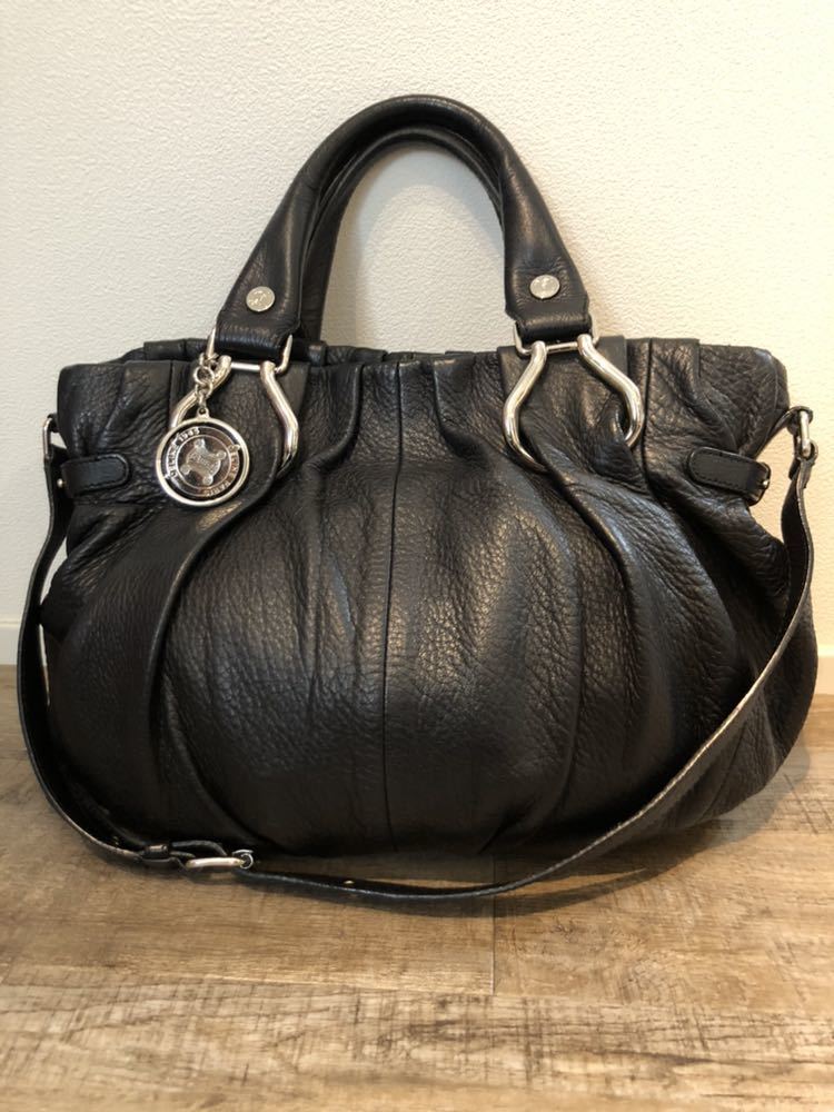 使用感あり】セリーヌ☆CELINE☆松屋銀座購入 正規本物☆ピローバッグ