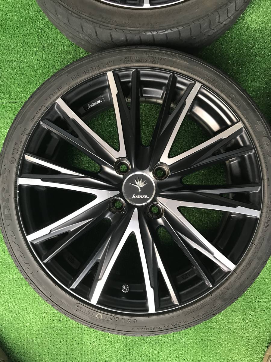 ★中古★クレンツェ エルアボラ331EVO 16×5.5 4/100 45 TOYO DRB 165/45R16　４本_3