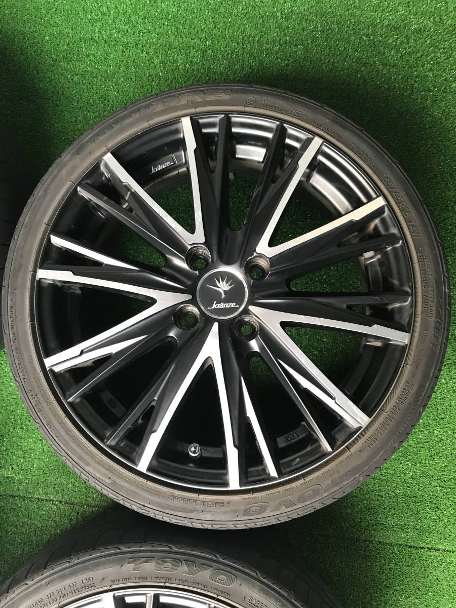 ★中古★クレンツェ エルアボラ331EVO 16×5.5 4/100 45 TOYO DRB 165/45R16　４本_5