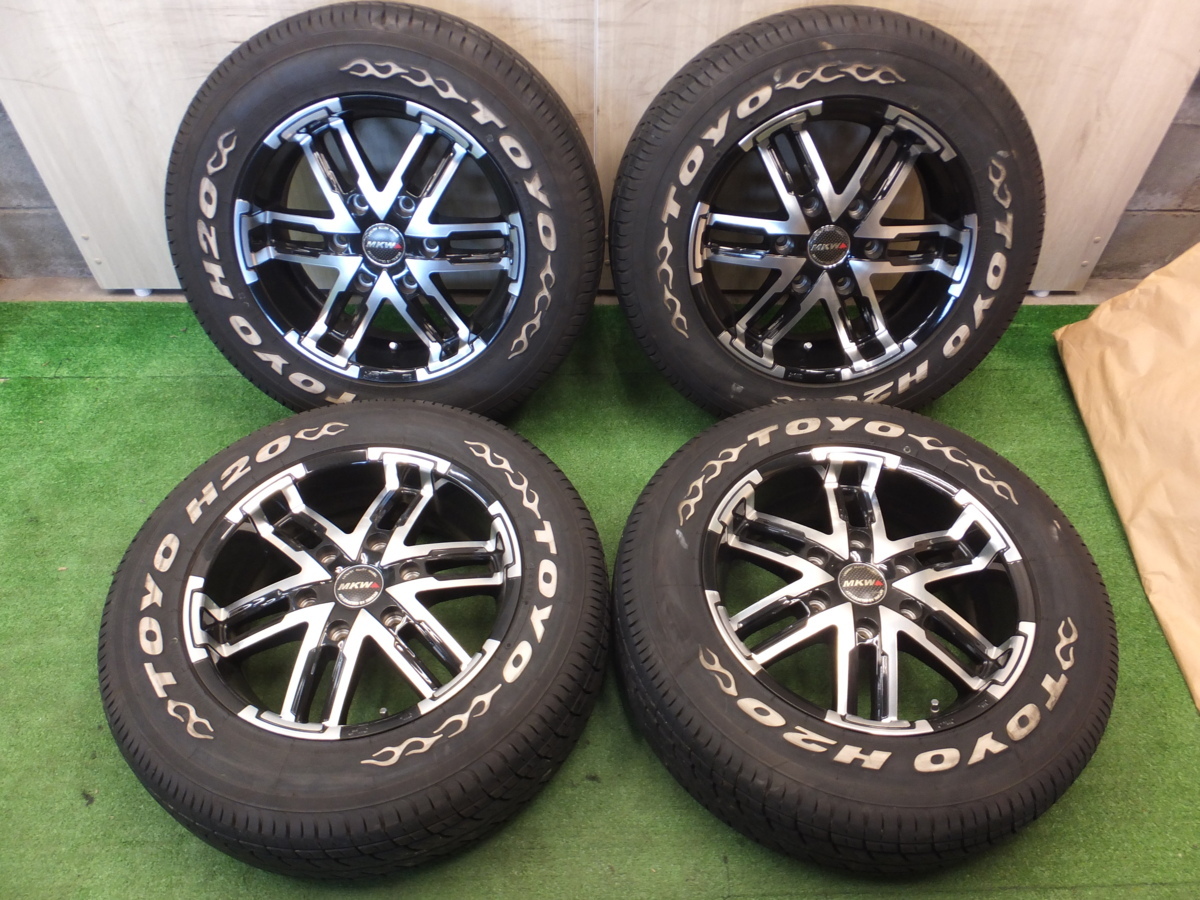 バリ溝！9.5分☆ハイエース 等 MKW TRISTAR MK-55 215/65R16 トーヨー