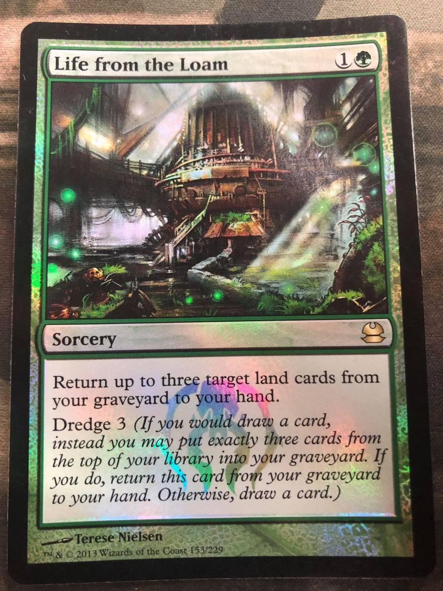 from the MTG Loam 壌土からの生命⁄Life | 英語 初版Foil 壌土から