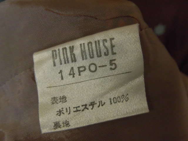 PINK HOUSE 小花チュール ケープ ピコフリル 綿ローン PINK HOUSE