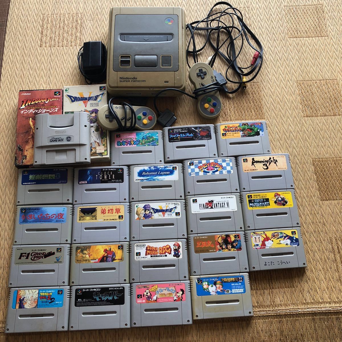 スーパーファミコン 本体 ソフトまとめて