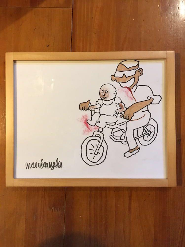 限定値下】 マークゴンザレス mark gonzales ゴンズ ドローイング 額