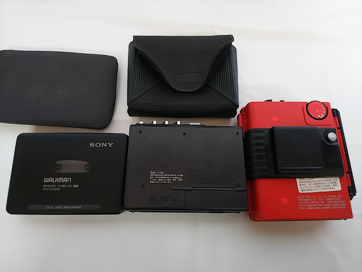 SONY　WM-55 WM-75 WM-EX999 カセットプレーヤー　ジャンク品　3台セット