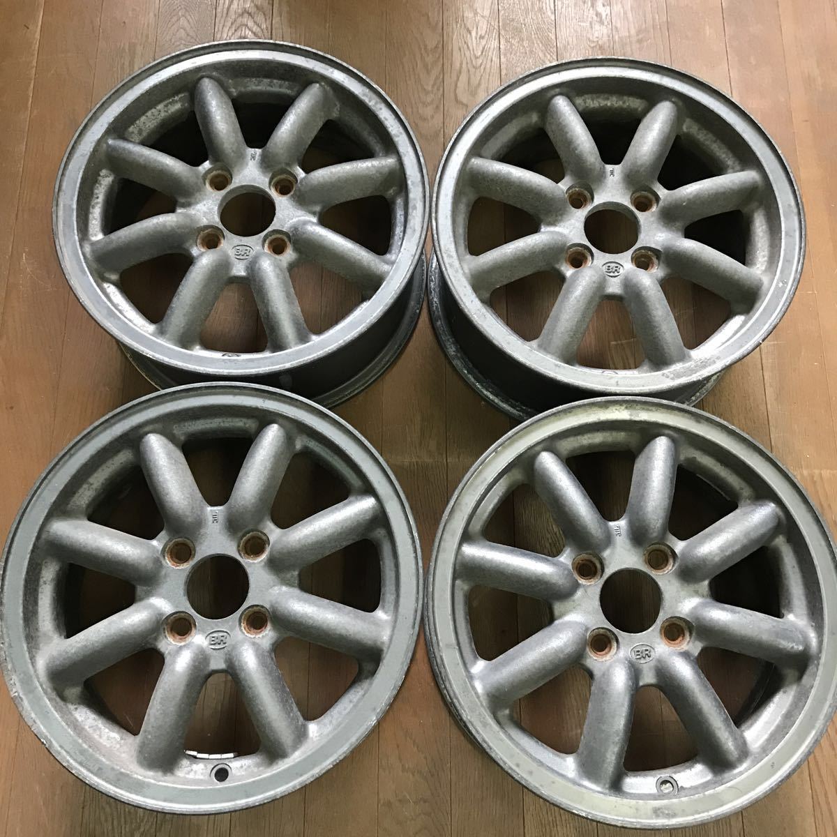 40 ブラックレーシング 14インチ PCD100 6j ホイール ブラック