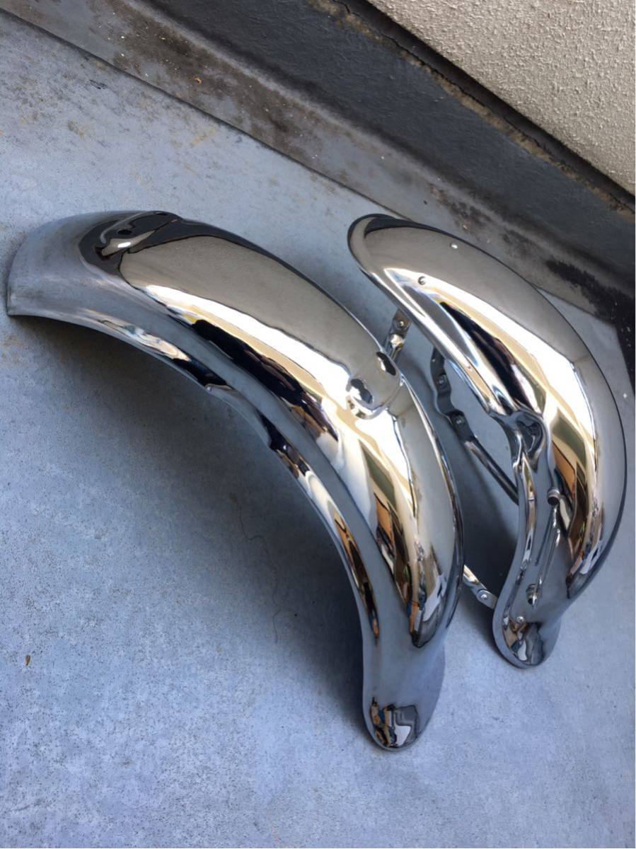 ホンダ DAX ダックス 兜フェンダー 前後セット メッキ ☆ホンダダックスカブトメッキフェンダー前後セット美品激安出品☆ DAX