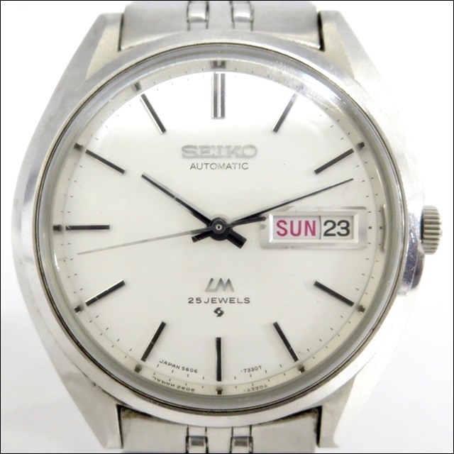 16 04-155576-15 SEIKO LM ロードマチック 5606-7190 25石 自動巻