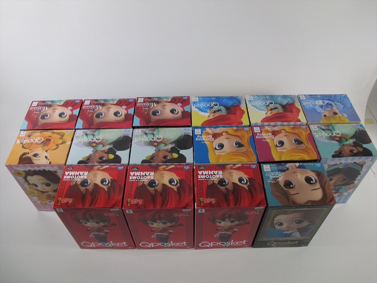 Qposket Disney Characters 13体セット ベル アリエル ジャスミン 