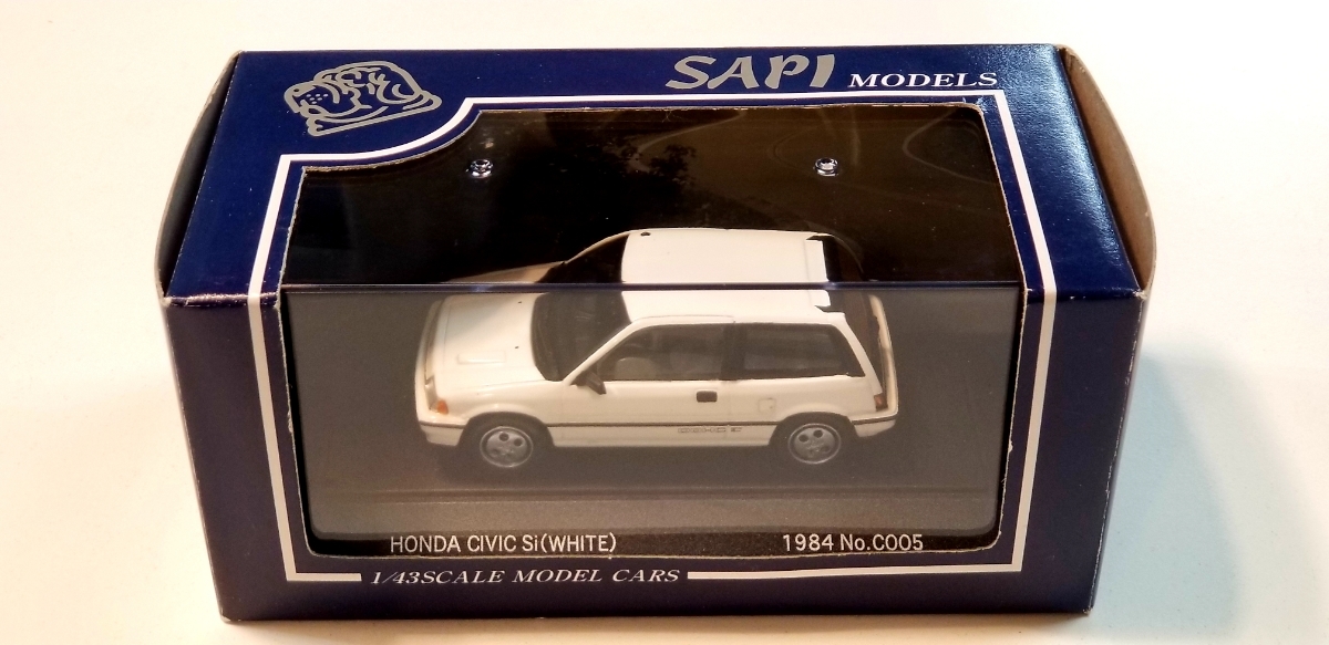 本体未使用)SAPI MODELS 1／43 HONDA シビック Si (ワンダーシビック