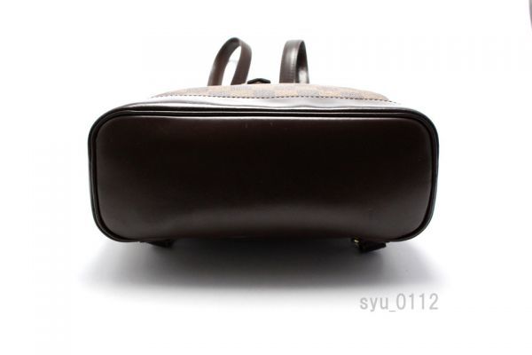 希少美中古■LOUIS VUITTON N51132 ダミエ ソーホー レザー リュックサック ルイヴィトン■0418pq705-2
