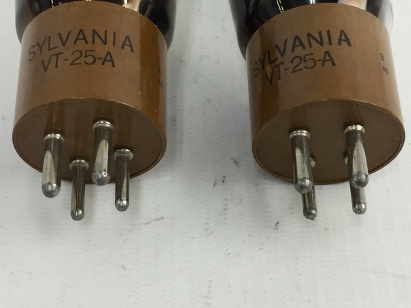 真空管 SYLVANIA 01SYLVANIA シルバニア 中古 VT-25A 2本セット 現状品