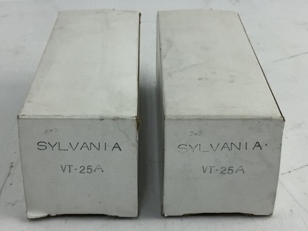真空管 SYLVANIA 01SYLVANIA シルバニア 中古 VT-25A 2本セット 現状品