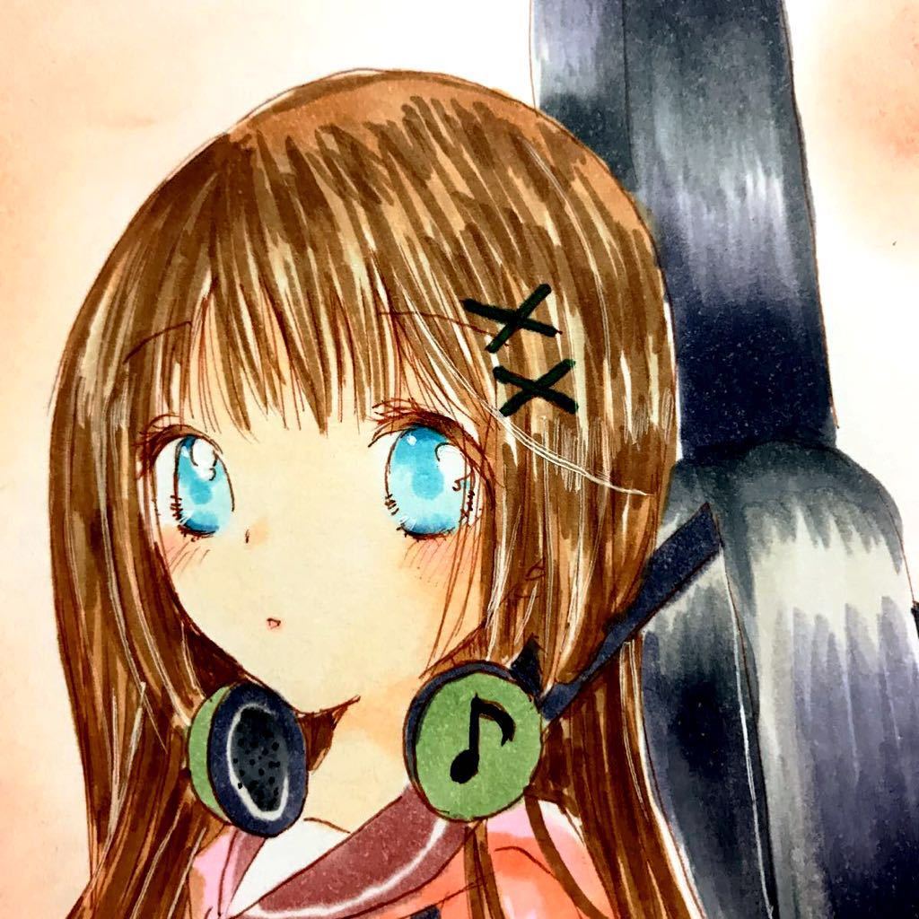 ギターケースと少女 手描きイラスト オリジナル 手描きイラスト 売買されたオークション情報 Yahooの商品情報をアーカイブ公開 オークファン Aucfan Com