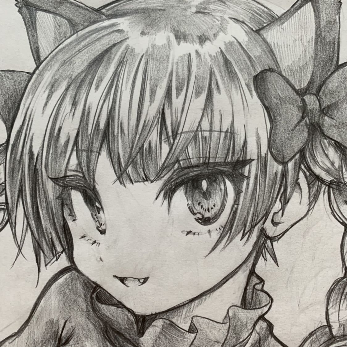 同人手描きイラスト 東方project 火焔猫燐 おりん 鉛筆画 モノクロ サイズ23 7 21 2cm 検 色紙 手書きイラスト 手描きイラスト 売買されたオークション情報 Yahooの商品情報をアーカイブ公開 オークファン Aucfan Com