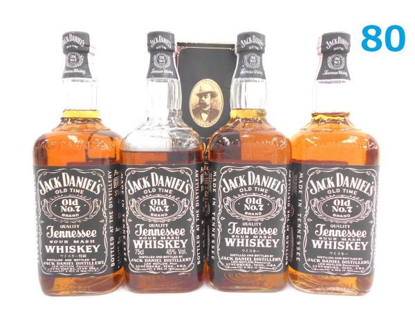 古酒 4本セット JACK DANIEL'S ジャック ダニエル Old No7 Tennessee