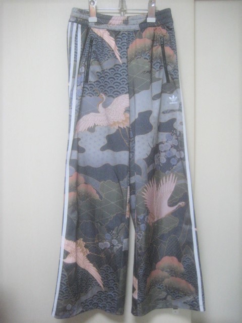 adidas × Rita Ora KIMONO WIDE PANTS 総柄 ワイドパンツ M 着物 和柄