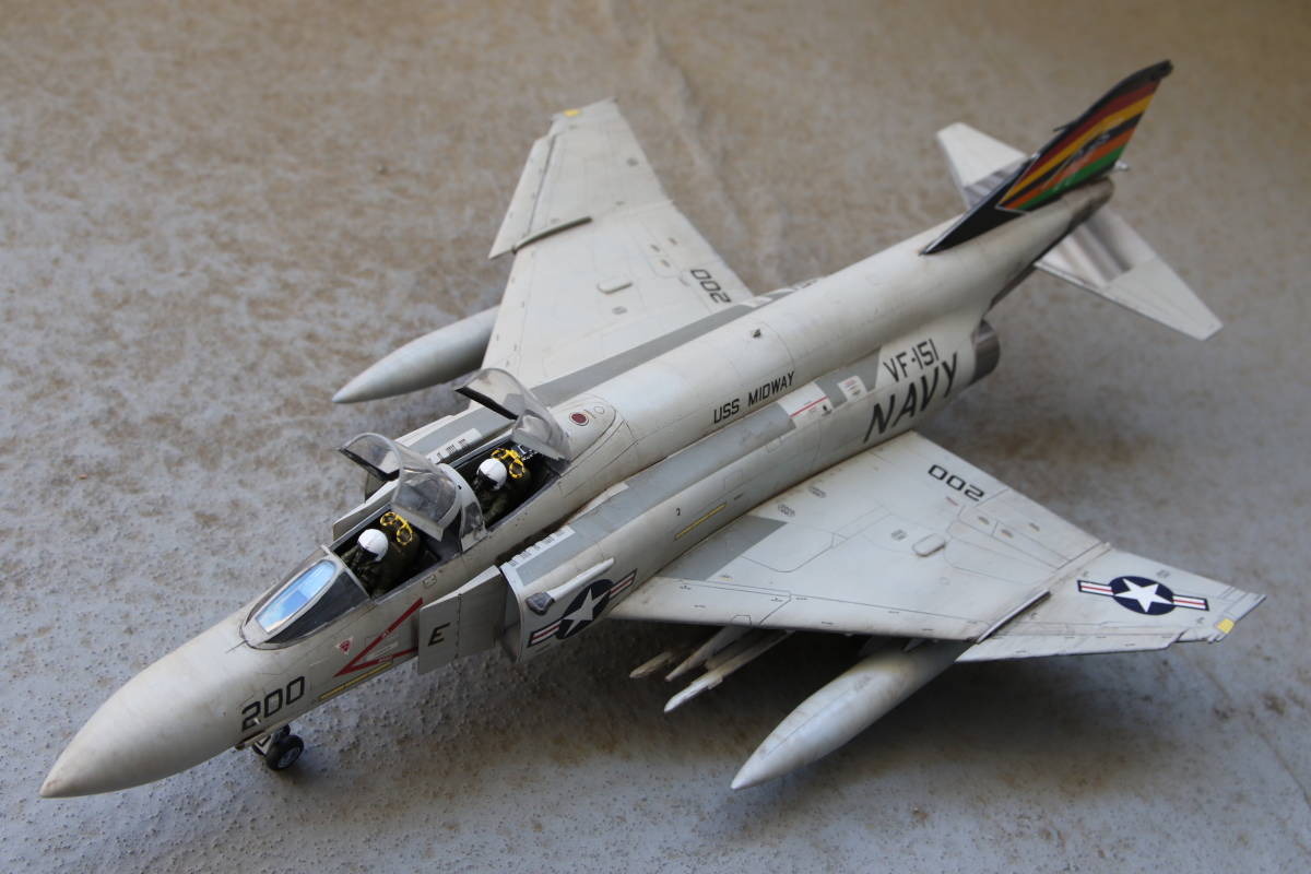 ハセガワ改 1/48 F-4Sファントム2「VF-151」塗装済み完成品