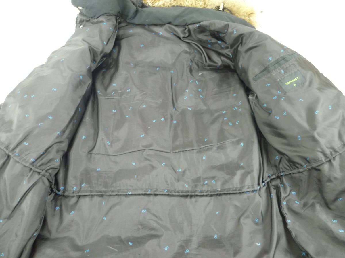 ☆中古品☆SOPHNET. ソフネット コヨーテファー付 ダウンジャケット M 