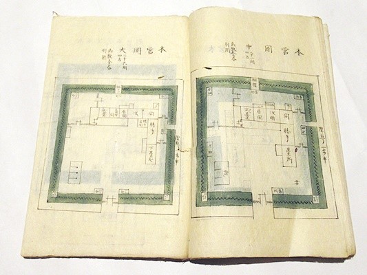 得価，定番 「軍用蒐録 管営略図解」写本 1冊｜兵法 江戸