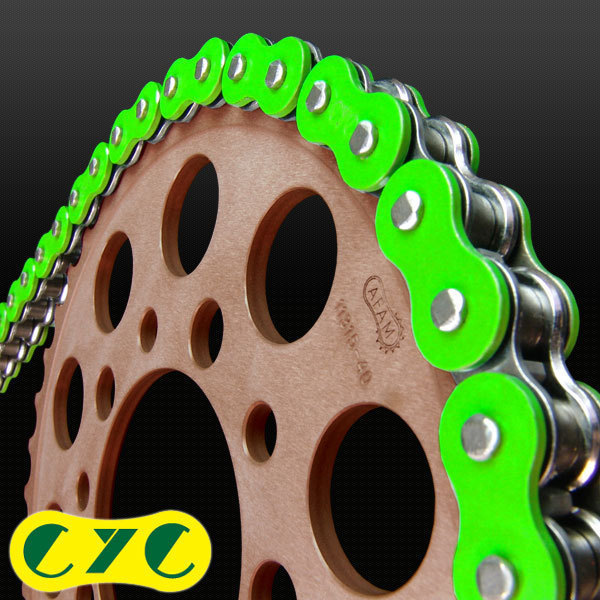 ★車種検索可★CYC 520-120L Oリング 蛍光グリーン シールチェーン NSR150 MTX200R TLM200R TLR200 XR200 TLM220R FTR223/225 SL230 XR230