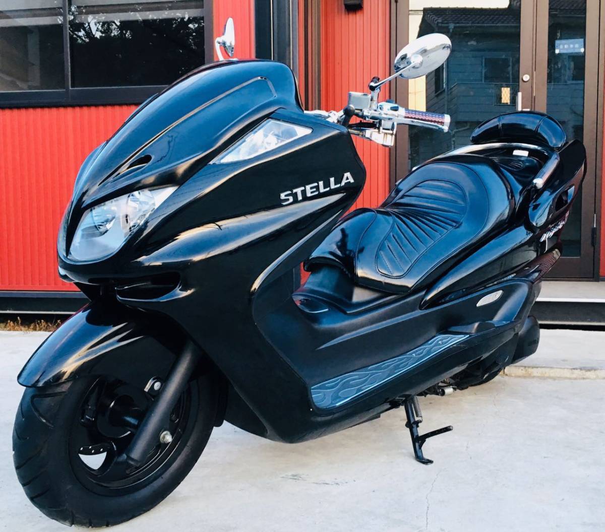 【YAMAHA マジェスティSG03 実働　ブラックフルエアロカスタム YAMAHA マジェスティ】SG03 実働 大人カスタム ブラック YAMAHA