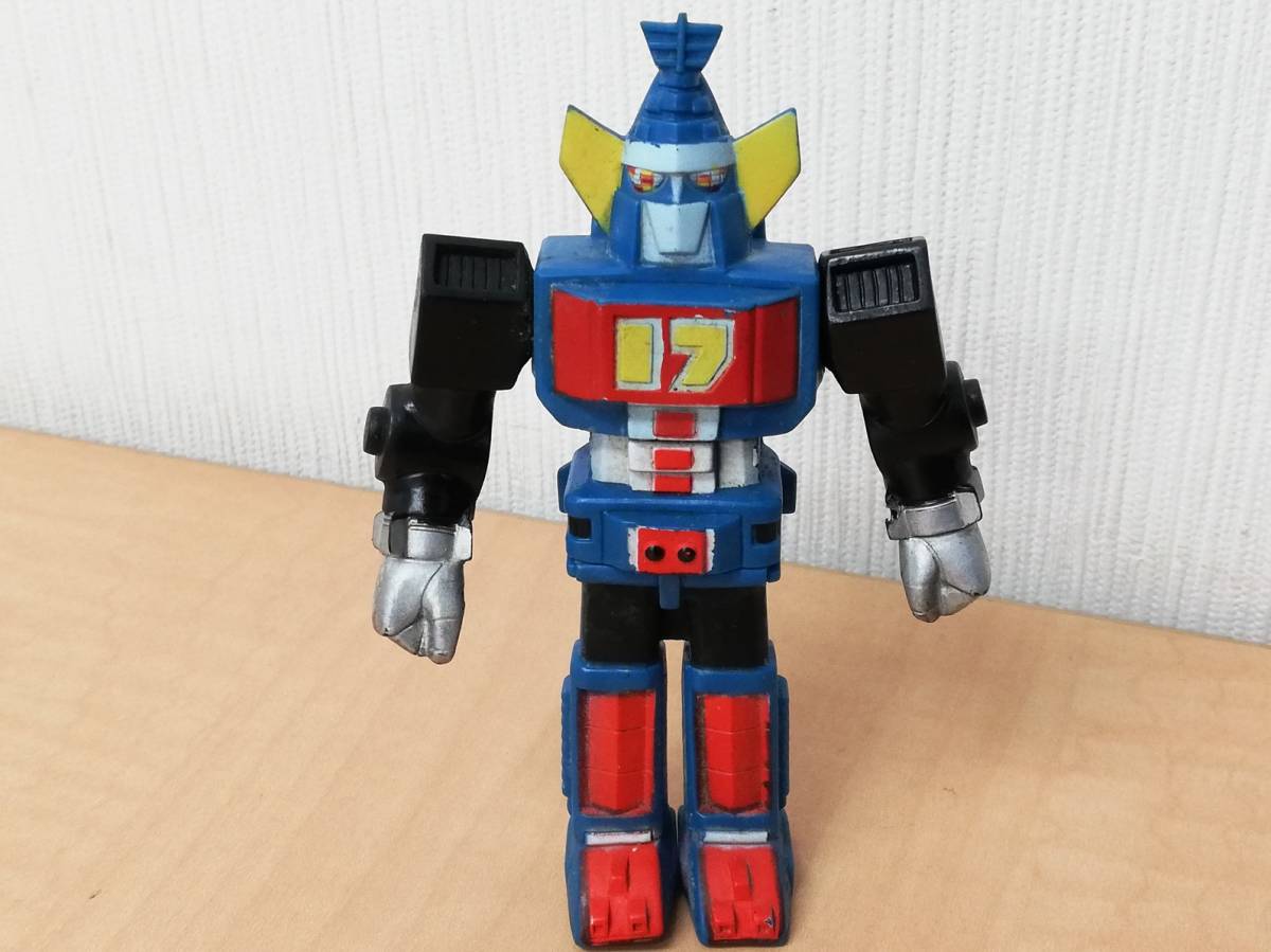 Z☆希少☆ ソフビ ポピー 大鉄人17 ワンセブン ロボット 当時物 約13