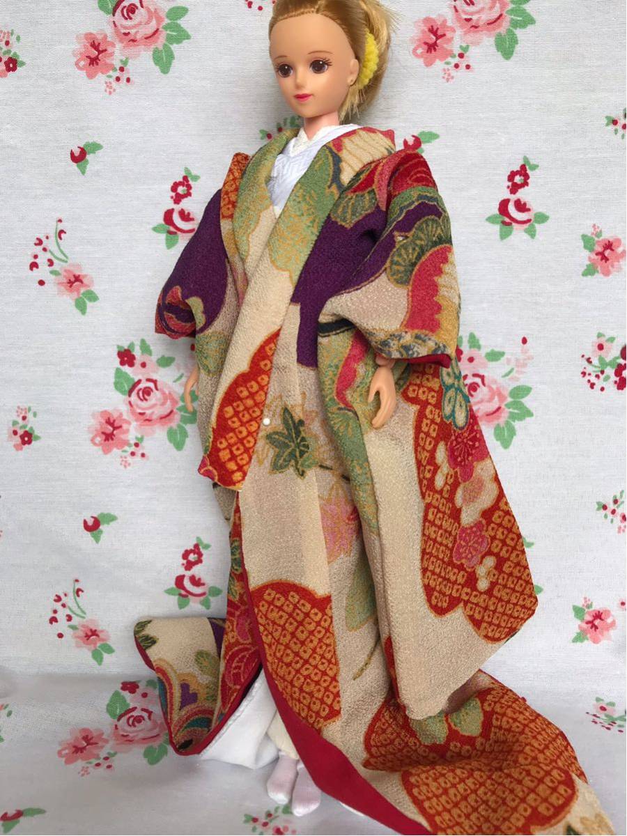 激安大特価，限定セール ジェニー サイズ 着物 色打掛 花嫁衣装 ハンドメイド 1／6ドール(洋服)｜売買されたオークション情報、yahooの商品情報をアーカイブ公開 - オークファン 洋服