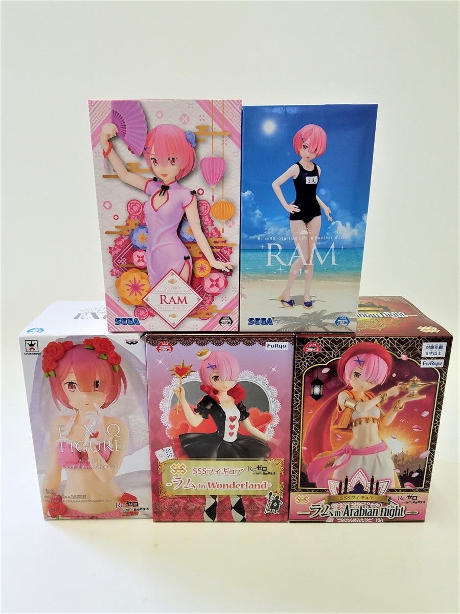 Re:ゼロから始める異世界生活 フィギュア 5種set Re:ゼロから始める異