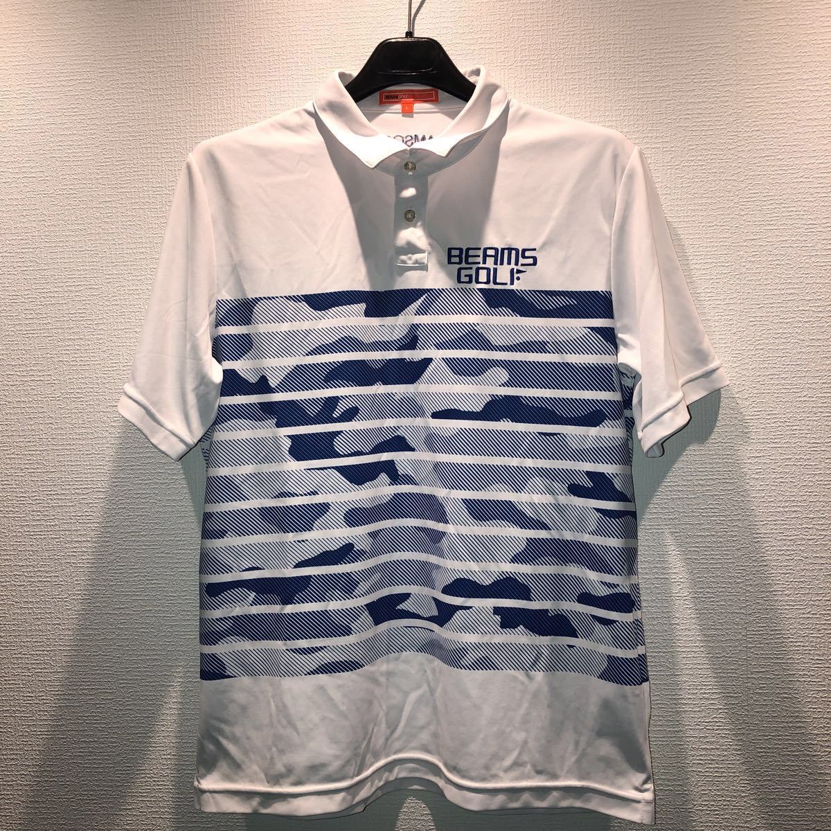 美品 BEAMS GOLF ビームス ゴルフウェア ポロシャツ 半袖 L