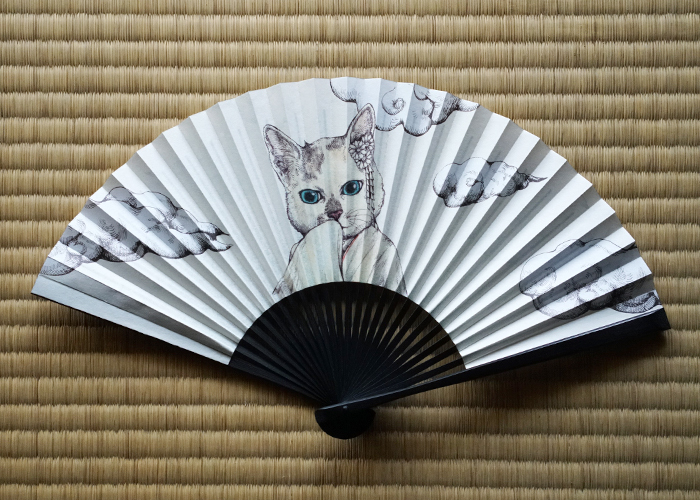 即決★ヒグチユウコ GUSTAVE ギュスターヴ★こはる ひとつめちゃん 柄★扇子★新品・未開封★higuchiyuko★白竹堂 京扇子★日本製