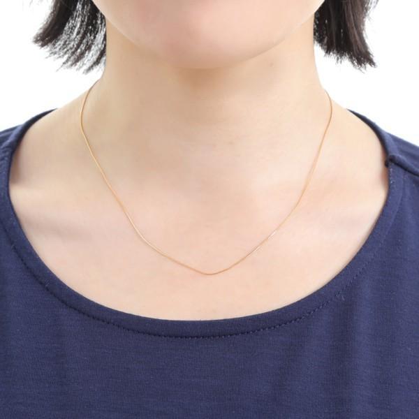 K18 18金ベネチアンチェーン 0.6mm幅 45cm/スライド 1.39g