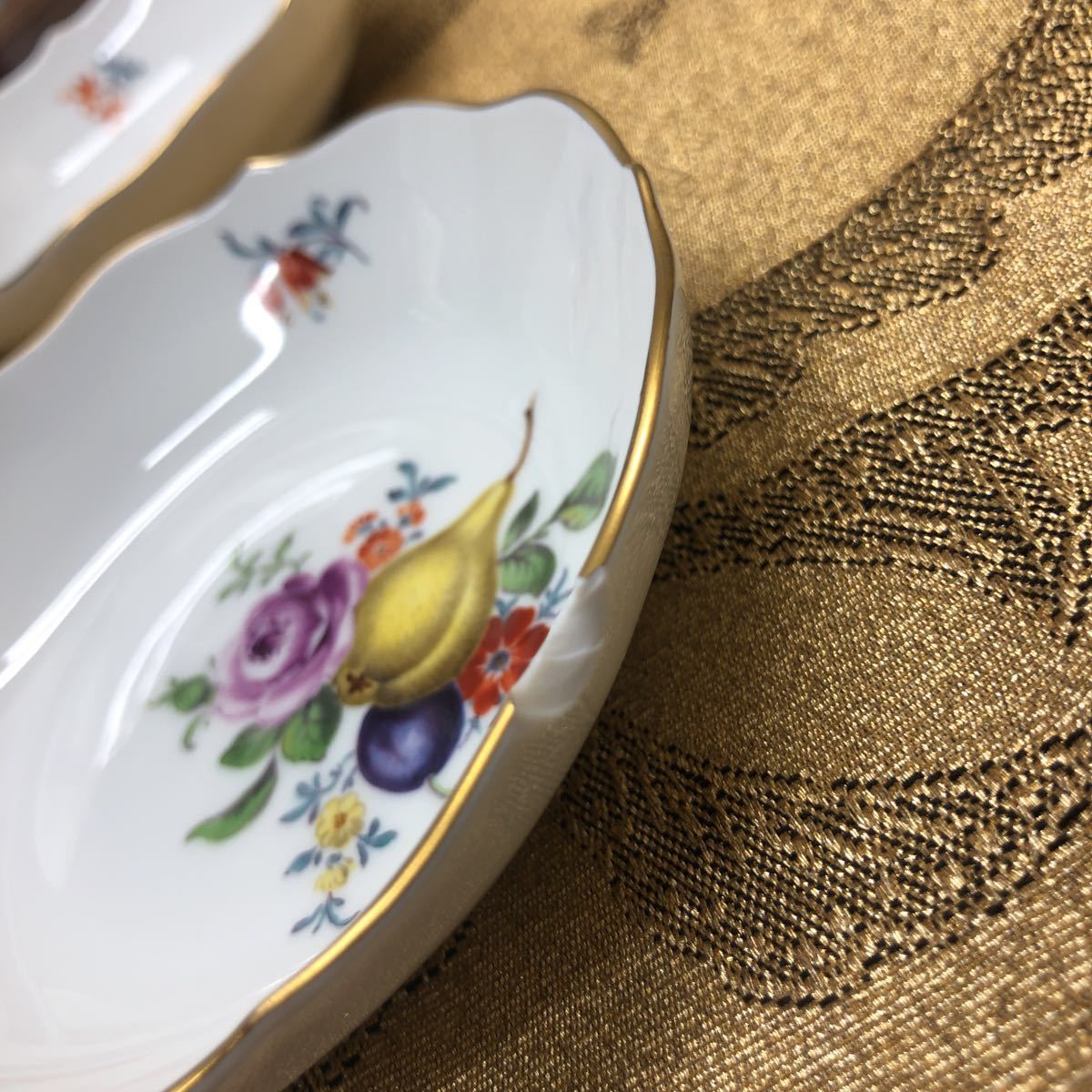 Meissen/マイセン/金彩/デミタスカップ&ソーサー/ティーポット/ミルク 