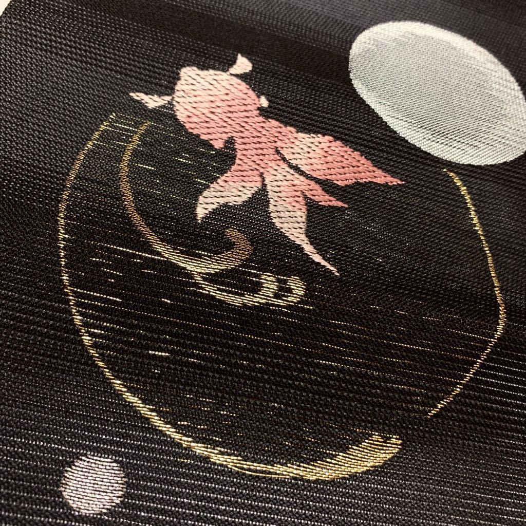 金銀糸 正絹 逸品 平和屋着物＊夏物 六通柄袋帯 六通 袋帯