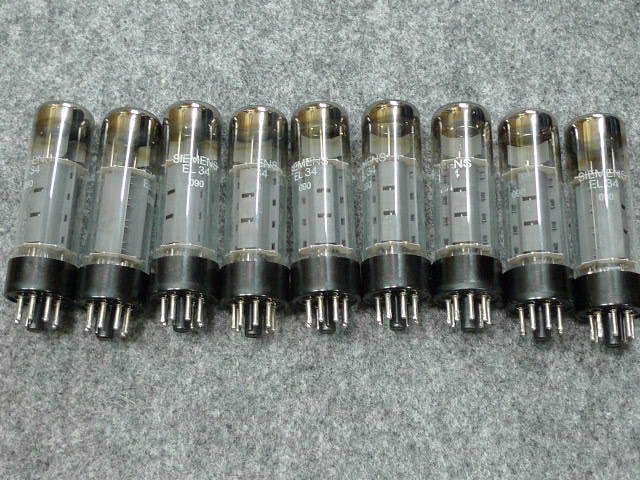 ◇SIEMENS シーメンス EL34 中古10本◇ 家電、AV、カメラ 真空管