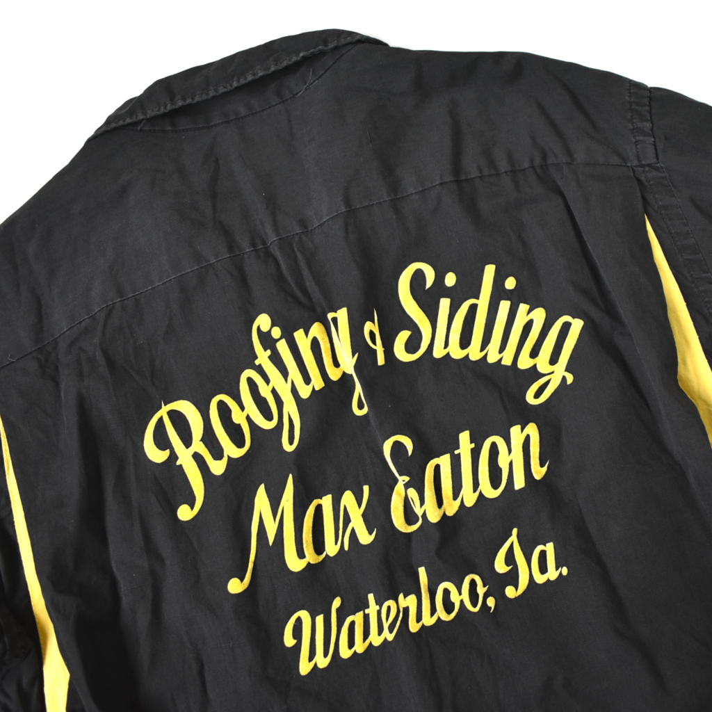 希少 黒 XXL 60s HILTON ボーリングシャツ オールドイングリッシュ