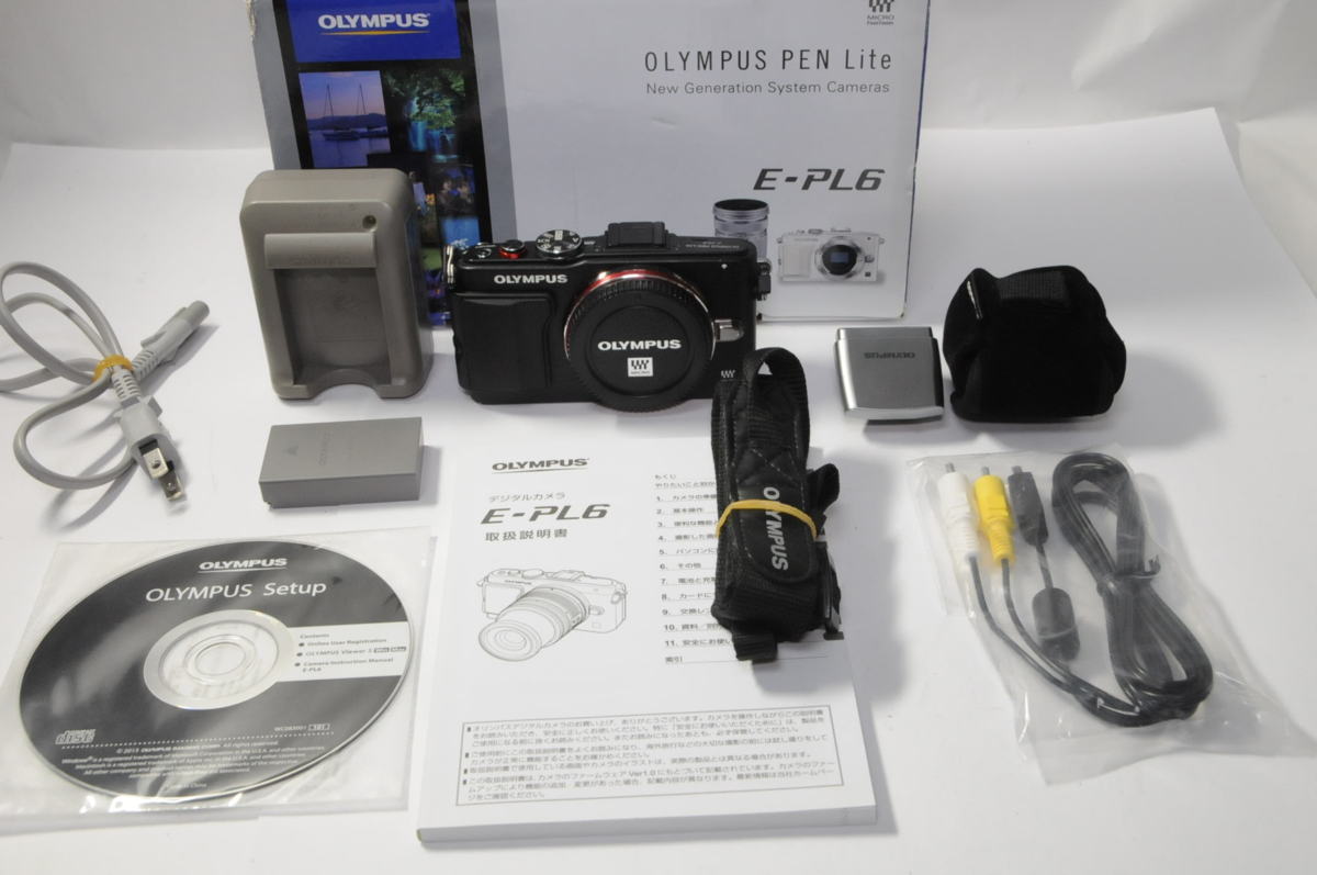 Lite PEN E-PL6 OLYMPUS - ダブルズームキット ホワイト シャッター