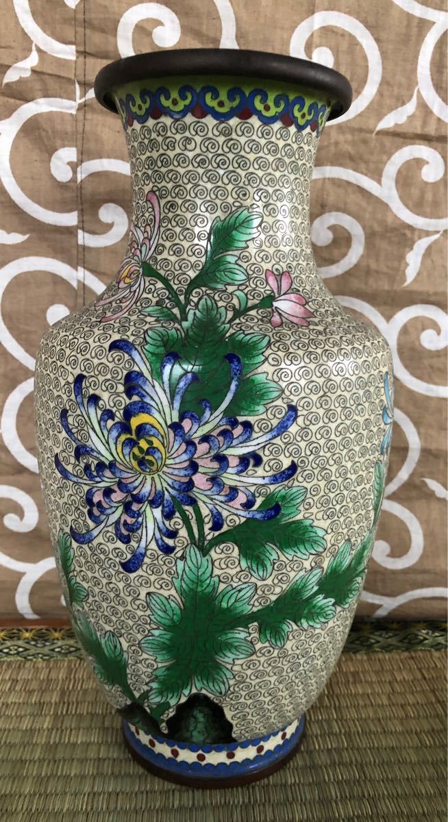 2026，新品 博雅堂 中国銅製 七宝焼菊文花瓶(花器)｜売買されたオークション情報、yahooの商品情報をアーカイブ公開 - オークファン 花器