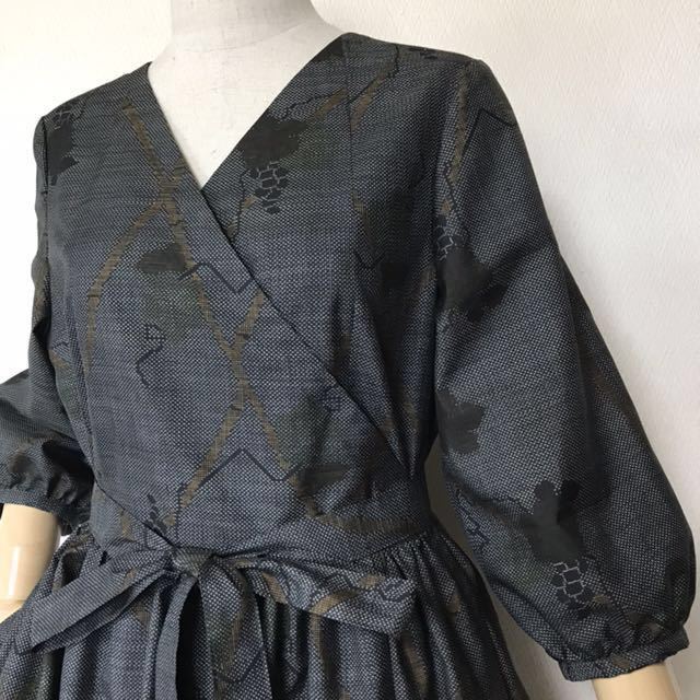 着物リメイク＊カシュクールワンピース＊大島紬 着物リメイク大島紬カシュクールワンピース 【公式通販】
