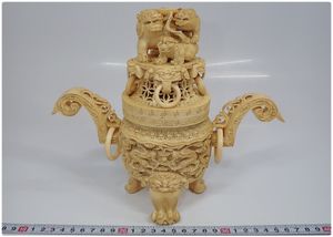 象牙 香炉のYahoo!オークション(旧ヤフオク!)の相場・価格を見る