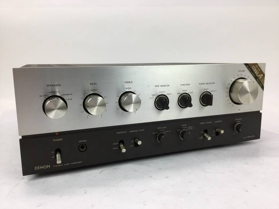 DENON PMA-830 プリメインアンプ - 名機 A級もOK 修理後 基本 DENON