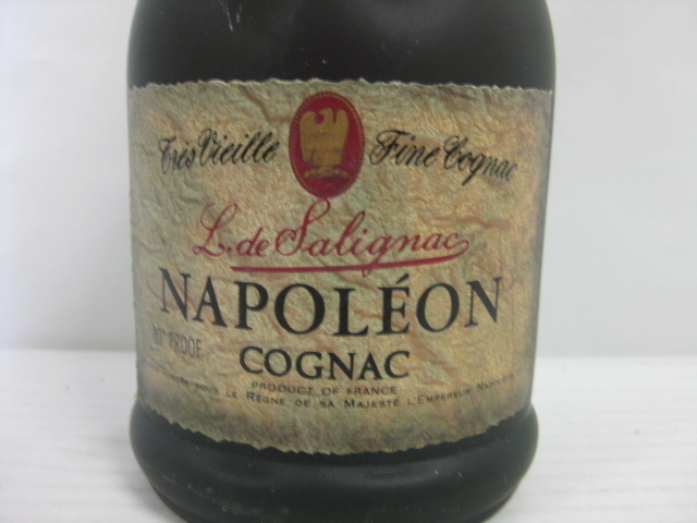 未開栓SALIGNAC NAPOLÉON COGNAC⁄樽ボトル付き 古酒【未開栓】L.de