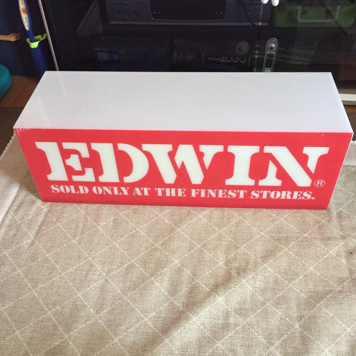 エドウィン EDWIN 看板 電飾 店頭什器 ディスプレイ EDWIN 看板 電飾 