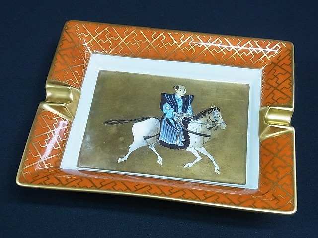 灰皿 アッシュトレイ HERMES エルメス HERMESエルメス 馬柄 Aランク