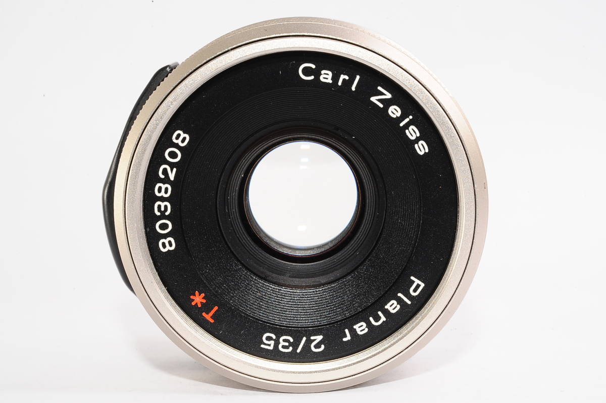 コンタックス カールツァイス プラナー 35mm F2 T* CONTAX Carl Zeiss Planar ＋ メタルフード（GG-1)付き [8038208]