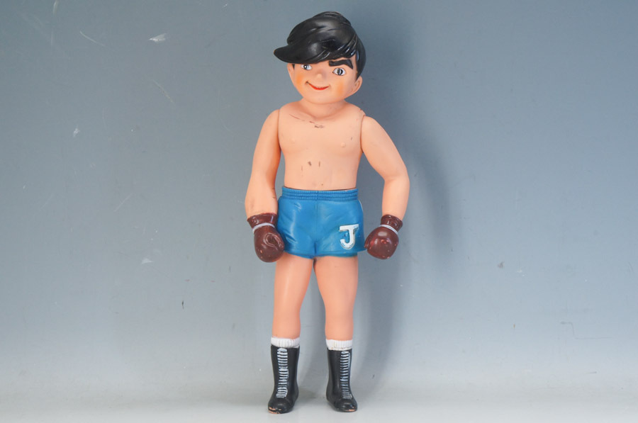当時物 あしたのジョー ジャンボソフビ人形 フィギュア 34cm 矢吹丈 