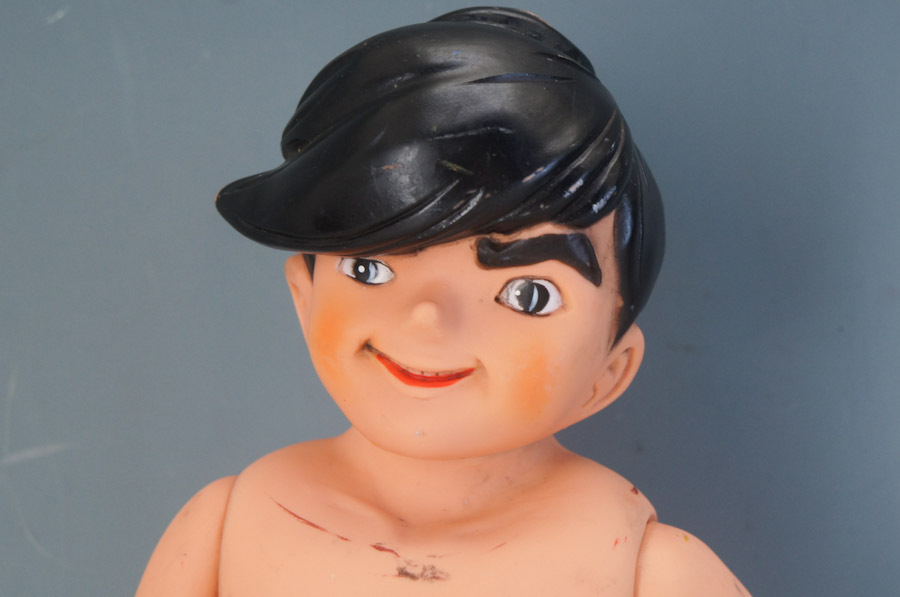 当時物 あしたのジョー ジャンボソフビ人形 フィギュア 34cm 矢吹丈 