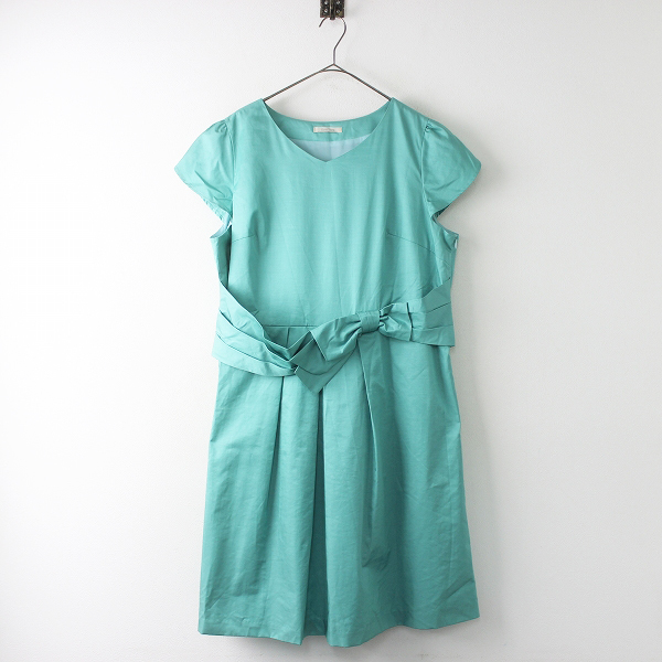 大きいサイズ Rose Tiara ローズティアラ ウエストリボン プリーツ ワンピース 46 グリーン ドレス Xlサイズ以上 売買されたオークション情報 Yahooの商品情報をアーカイブ公開 オークファン Aucfan Com