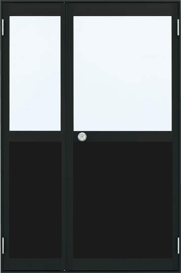アルミサッシ YKK 内付 親子勝手口ドア W1235×H2007 （12320）