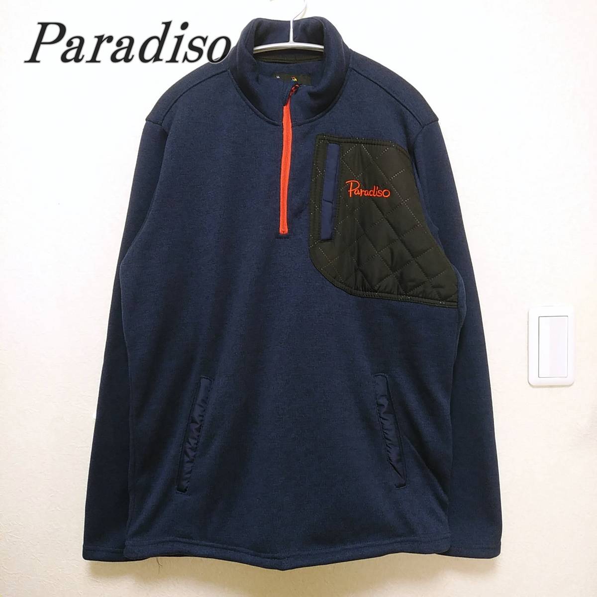 本物保証，2026 大きいサイズLL Paradiso パラディーゾ ハーフジップ 裏フリースジャケット 裏起毛 ブリヂストンゴルフ メンズ 190825-09378(パラディーゾ)｜売買されたオークション情報、yahooの商品情報をアーカ ジャンパー、ジャケット